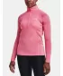 Női póló UNDER ARMOUR TECH 1/2 ZIP - TWIST 1320128-676 RÓZSASZÍN