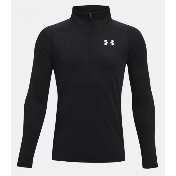  Fiú póló UNDER ARMOUR TECH 2.0 1/2 ZIP 1363286-001 FEKETE 