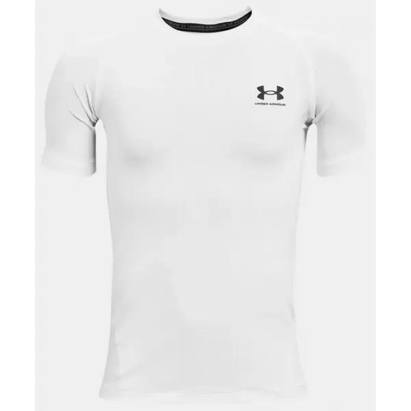  Fiú póló UNDER ARMOUR HG ARMOUR SS 1361723-100 FEHÉR 