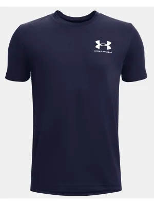 Fiú póló UNDER ARMOUR UA SPORTSTYLE LEFT CHEST SS 1363280-410 KÉK