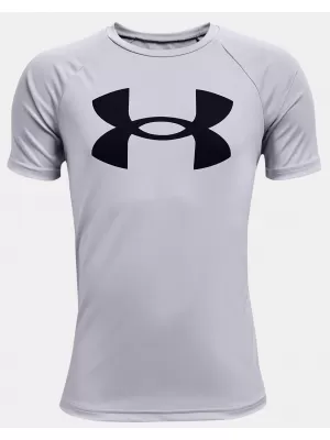 Fiú póló UNDER ARMOUR TECH BIG LOGO SS 1363283-011 SZÜRKE