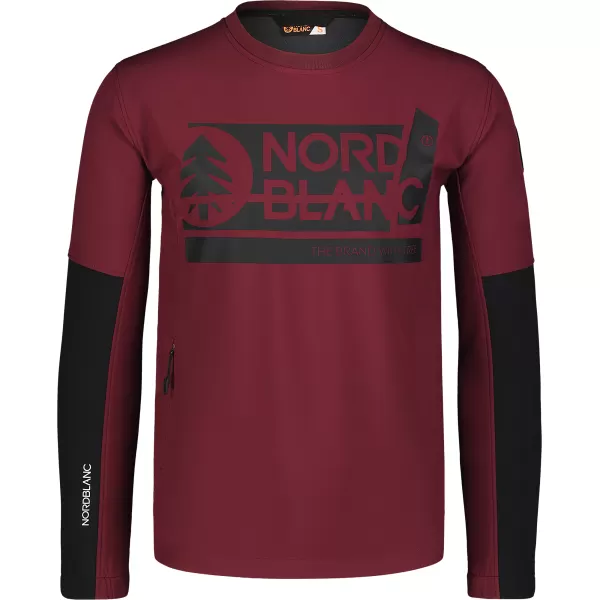  Férfi softshell kabát NORDBLANC DECOMPONATE NBSSM7644 BURGUNDIA 