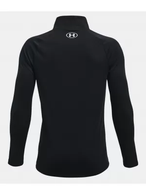 Fiú póló UNDER ARMOUR TECH 2.0 1/2 ZIP 1363286-001 FEKETE