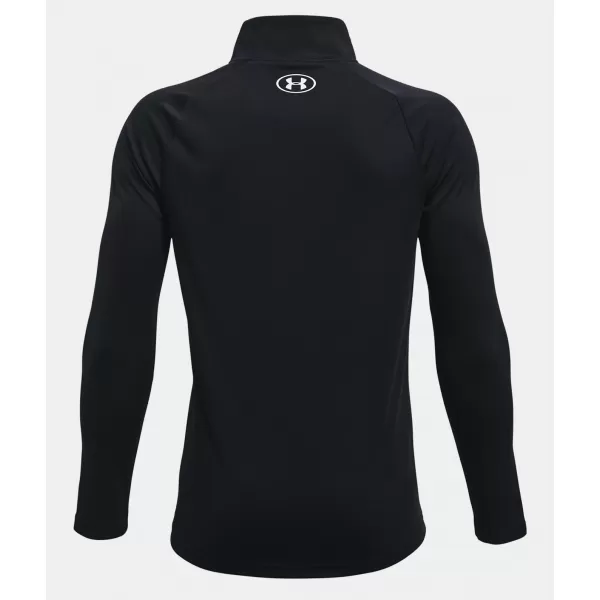  Fiú póló UNDER ARMOUR TECH 2.0 1/2 ZIP 1363286-001 FEKETE 