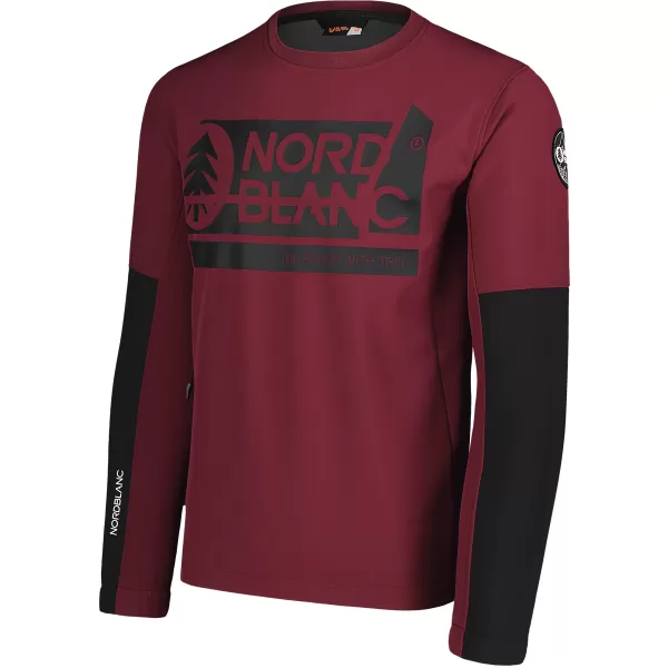  Férfi softshell kabát NORDBLANC DECOMPONATE NBSSM7644 BURGUNDIA 