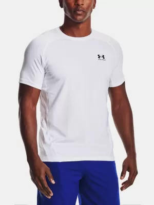Férfi póló UNDER ARMOUR HG ARMOUR FITTED SS 1361683-100 FEHÉR