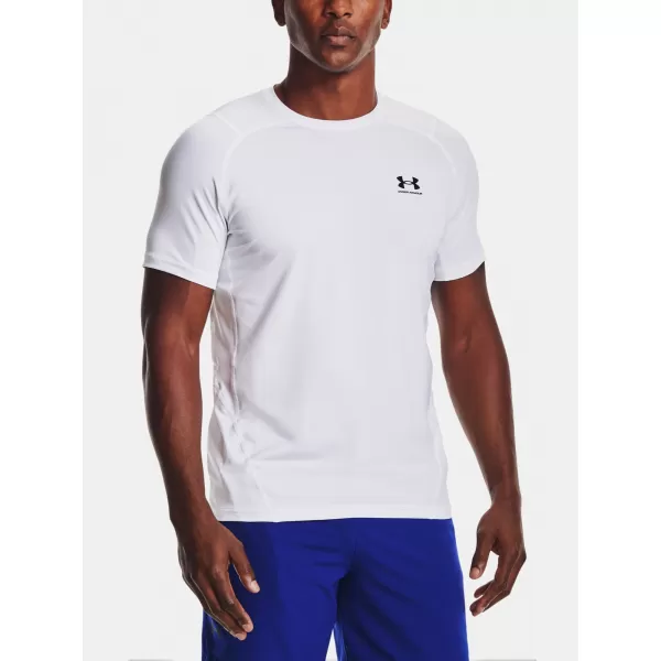  Férfi póló UNDER ARMOUR HG ARMOUR FITTED SS 1361683-100 FEHÉR 