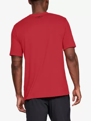 Férfi póló UNDER ARMOUR SPORTSTYLE LEFT CHEST SS 1326799-600 PIROS