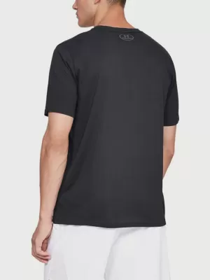 Férfi póló UNDER ARMOUR TEAM ISSUE WORDMARK SS 1329582-001 FEKETE