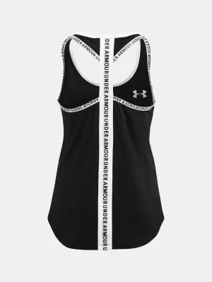 Lány felső UNDER ARMOUR KNOCKOUT TANK 1363374-001 FEKETE