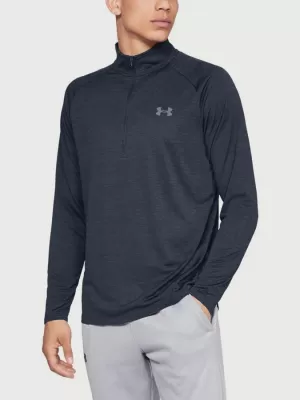 Férfi póló UNDER ARMOUR TECH 2.0 1/2 ZIP 1328495-409 KÉK