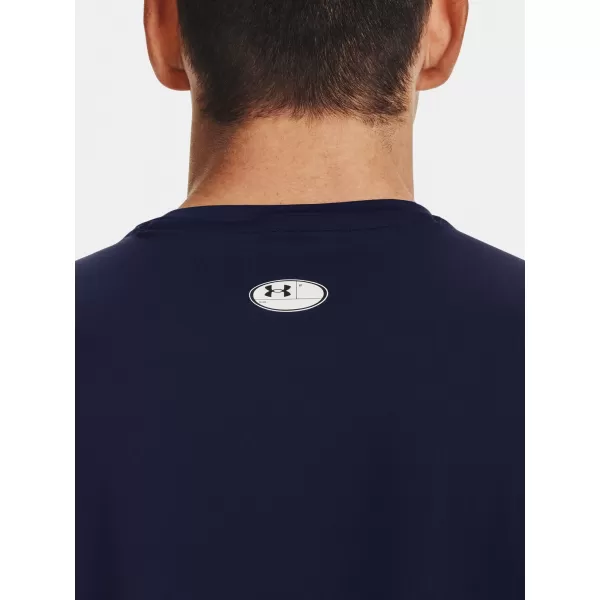  Férfi póló UNDER ARMOUR HG ARMOUR FITTED SS 1361683-410 KÉK 