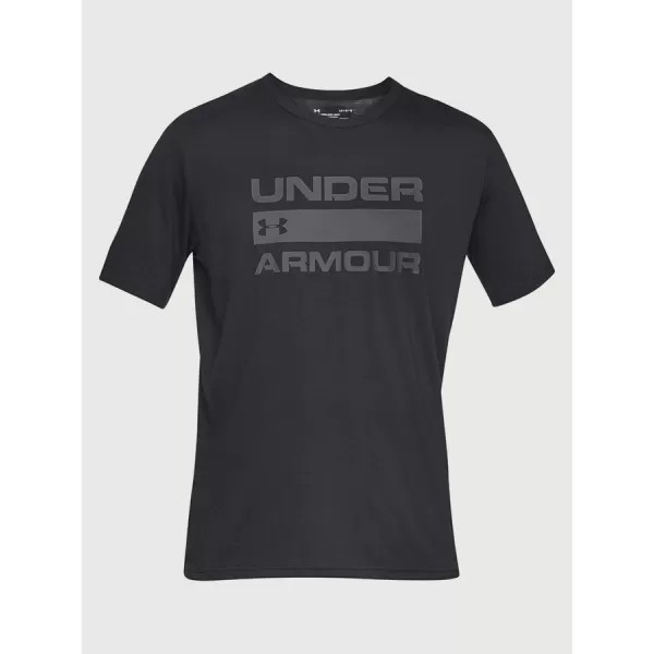  Férfi póló UNDER ARMOUR TEAM ISSUE WORDMARK SS 1329582-001 FEKETE 
