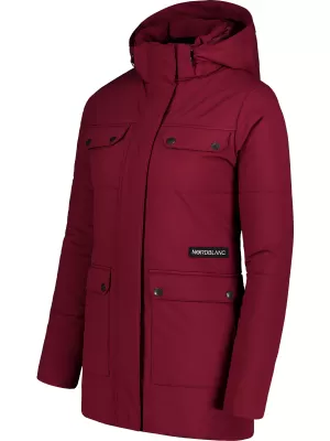 Női télikabát NORDBLANC NIPPY NBWJL7726 BURGUNDIA