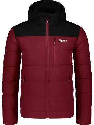 Férfi téli kabát NORDBLANC STANDOUT NBWJM7710 BURGUNDIA
