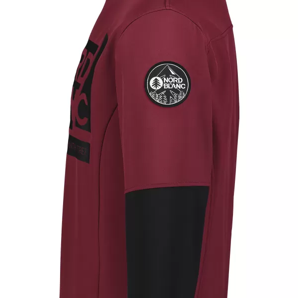  Férfi softshell kabát NORDBLANC DECOMPONATE NBSSM7644 BURGUNDIA 