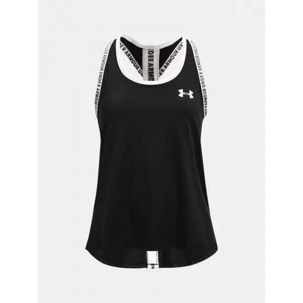  Lány felső UNDER ARMOUR KNOCKOUT TANK 1363374-001 FEKETE 