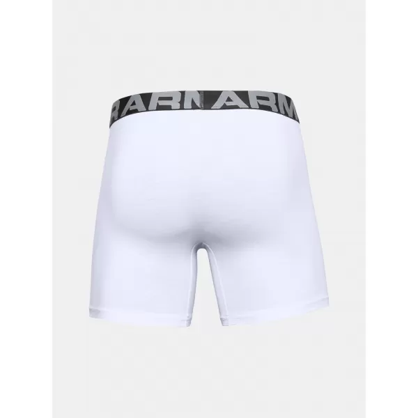  Férfi boxerek UNDER ARMOUR CHARGED COTTON 6IN 3 PACK 1363617-100 FEHÉR 