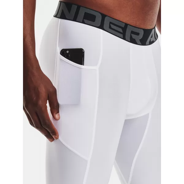  Férfi kompressziós rövidnadrág UNDER ARMOUR HG ARMOUR LNG SHORTS 1361602-100 FEHÉR 