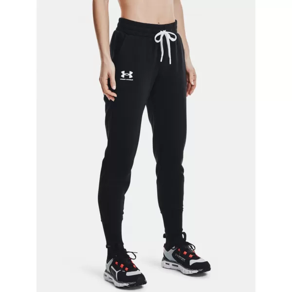  Női melegítőnadrág UNDER ARMOUR RIVAL FLEECE JOGGERS 1356416-001 FEKETE 