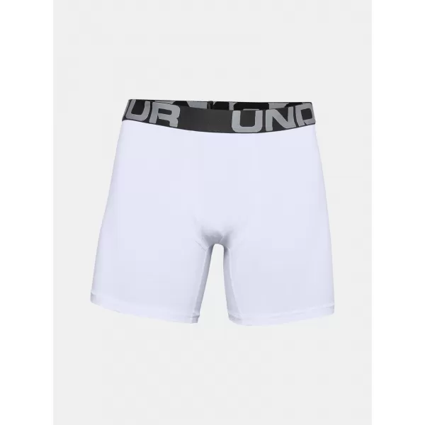  Férfi boxerek UNDER ARMOUR CHARGED COTTON 6IN 3 PACK 1363617-100 FEHÉR 