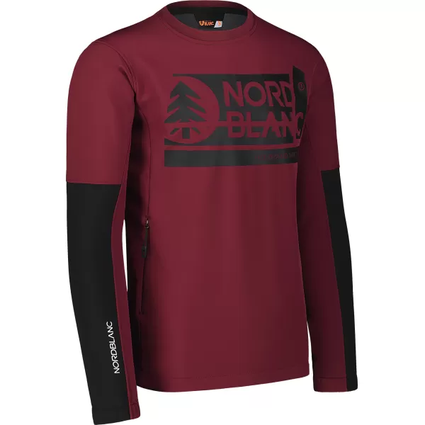  Férfi softshell kabát NORDBLANC DECOMPONATE NBSSM7644 BURGUNDIA 