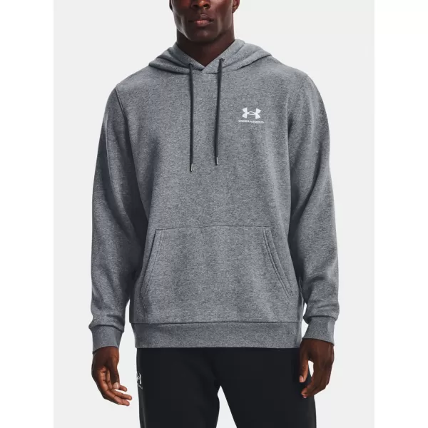  Férfi pulóver UNDER ARMOUR UA ESSENTIAL FLEECE HOODIE 1373880-012 SZÜRKE 