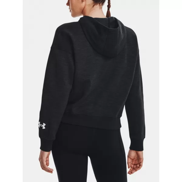  Női pulóver UNDER ARMOUR ESSENTIAL SCRIPT HOODIE 1374107-001 FEKETE 
