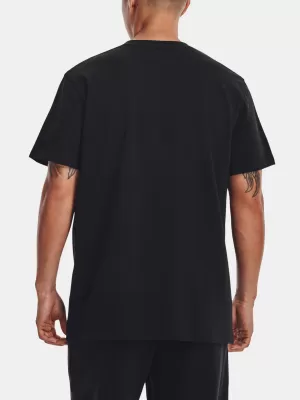 Férfi póló UNDER ARMOUR UA LOGO EMB HEAVYWEIGHT SS 1373997-001 FEKETE