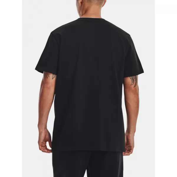  Férfi póló UNDER ARMOUR UA LOGO EMB HEAVYWEIGHT SS 1373997-001 FEKETE 