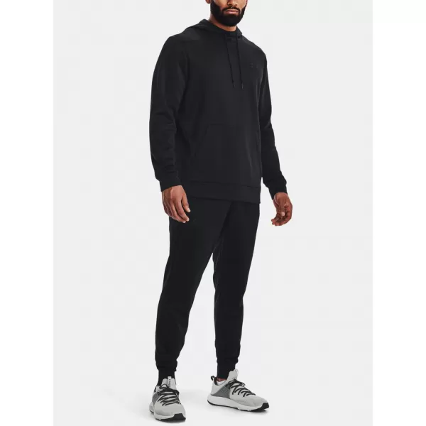  Férfi pulóver UNDER ARMOUR UA ARMOUR FLEECE HOODIE 1373353-001 FEKETE 