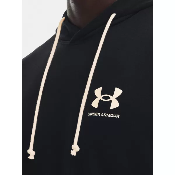  Férfi pulóver UNDER ARMOUR UA RIVAL TERRY LC HD 1370401-001 FEKETE 