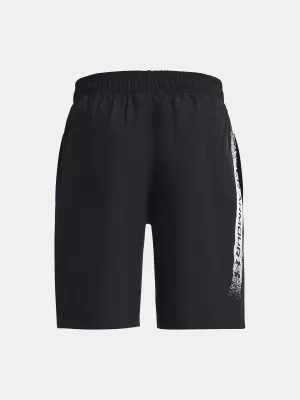 Fiú rövidnadrág UNDER ARMOUR UA WOVEN GRAPHIC SHORTS 1370178-003 FEKETE