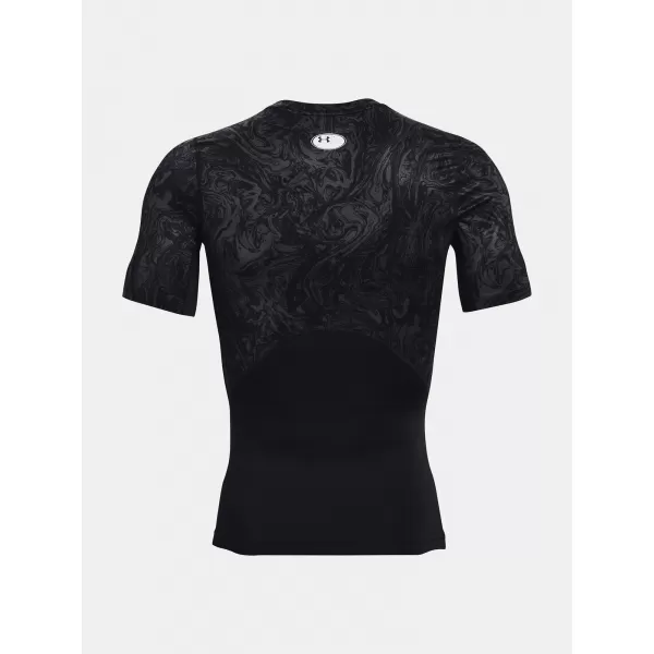  Férfi póló UNDER ARMOUR UA HG ARMOUR COMP PRINT SS 1370324-001 FEKETE 