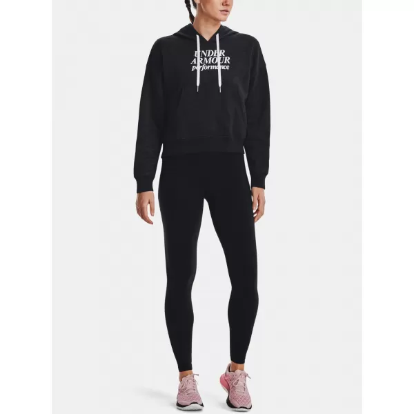  Női pulóver UNDER ARMOUR ESSENTIAL SCRIPT HOODIE 1374107-001 FEKETE 
