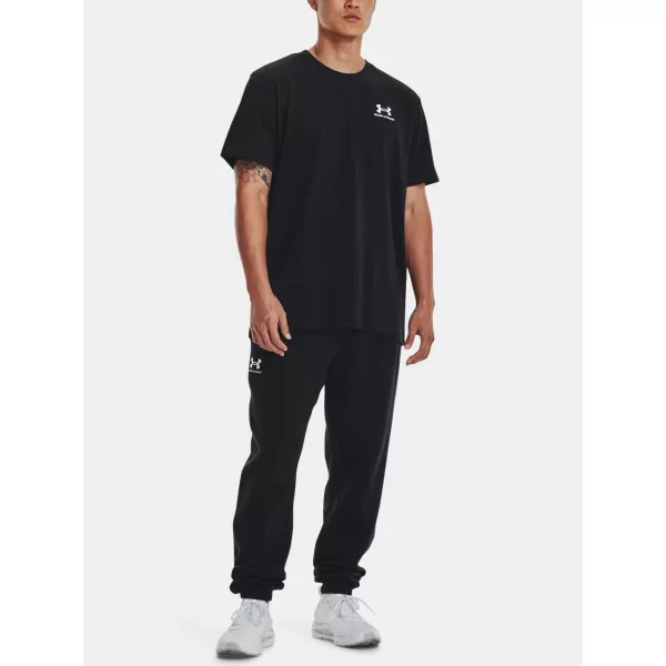  Férfi póló UNDER ARMOUR UA LOGO EMB HEAVYWEIGHT SS 1373997-001 FEKETE 