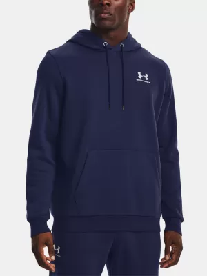 Férfi pulóver UNDER ARMOUR UA ESSENTIAL FLEECE HOODIE 1373880-410 KÉK