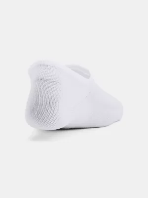 Női zokni UNDER ARMOUR UA BREATHE LITE ULTRA LOW 3P 1370075-100 FEHÉR