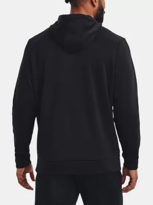 Férfi pulóver UNDER ARMOUR UA ARMOUR FLEECE HOODIE 1373353-001 FEKETE