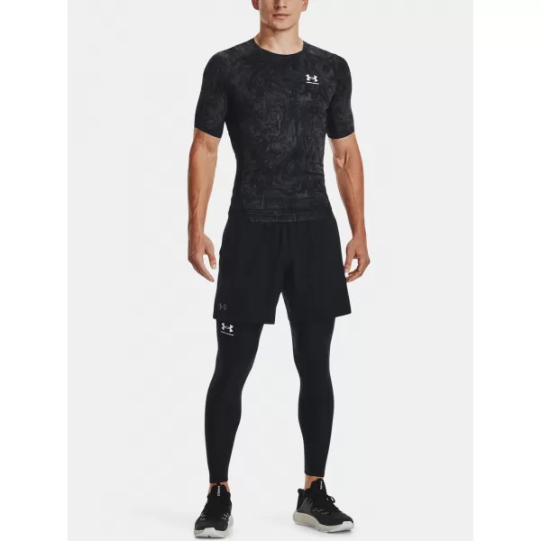  Férfi póló UNDER ARMOUR UA HG ARMOUR COMP PRINT SS 1370324-001 FEKETE 