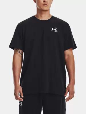 Férfi póló UNDER ARMOUR UA LOGO EMB HEAVYWEIGHT SS 1373997-001 FEKETE