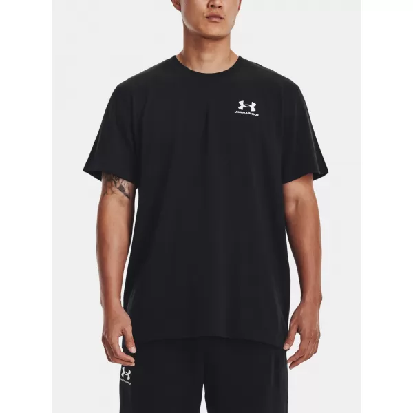  Férfi póló UNDER ARMOUR UA LOGO EMB HEAVYWEIGHT SS 1373997-001 FEKETE 