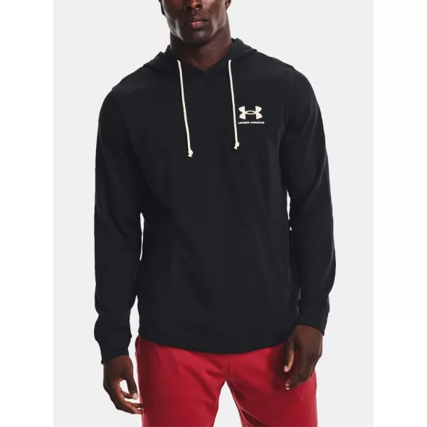  Férfi pulóver UNDER ARMOUR UA RIVAL TERRY LC HD 1370401-001 FEKETE 