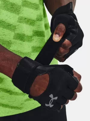 Férfi kesztyű UNDER ARMOUR M'S WEIGHTLIFTING GLOVES 1369830-001 FEKETE