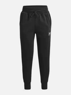 Lány nadrág UNDER ARMOUR RIVAL FLEECE LU JOGGERS 1373133-001 FEKETE