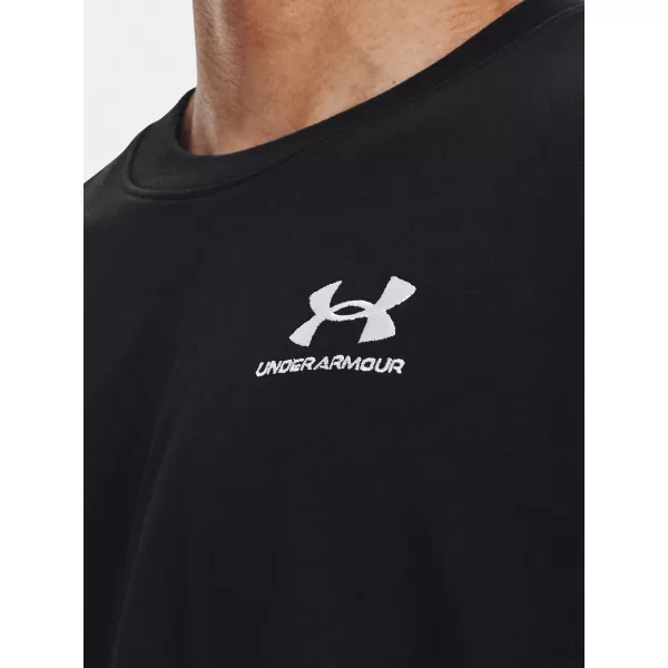 Férfi póló UNDER ARMOUR UA LOGO EMB HEAVYWEIGHT SS 1373997-001 FEKETE 