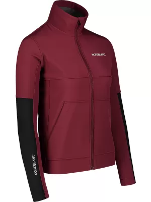 Női softshell kabát NORDBLANC FJORD NBSSL7657 BURGUNDIA