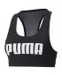 Női melltartó PUMA MID IMPACT 4KEEPS GRAPHIC BRA PM 520306-91 FEKETE