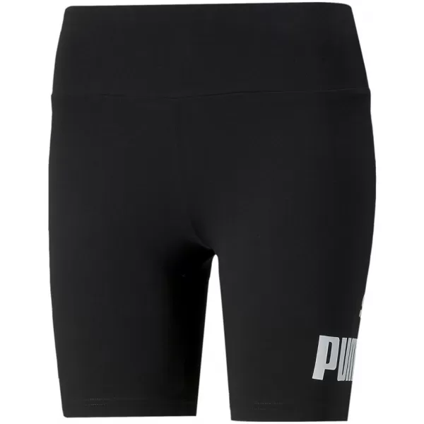  Női leggings PUMA ESS 7 LOGO SHORT LEGGINGS 848347-01 FEKETE 