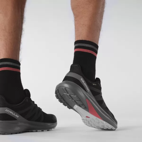  Férfi cipők SALOMON HYPULSE GORE-TEX L41595900 FEKETE/CSENDES ÁRNYÉK/HOLDSZIKLA 